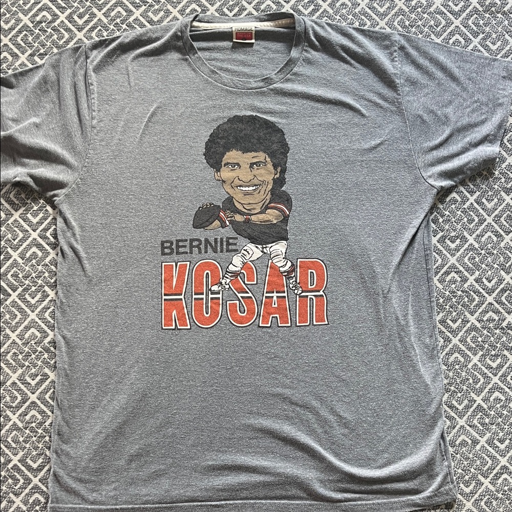 HOMAGE Gray Bernie Kosar Short Sleeve Tee - XL